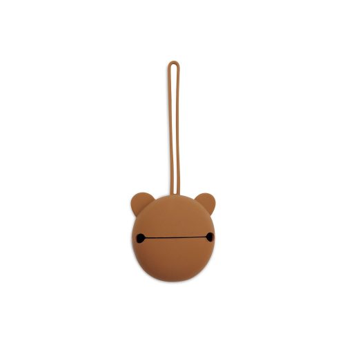 Étui à sucette en silicone Caramel MARRON Jollein