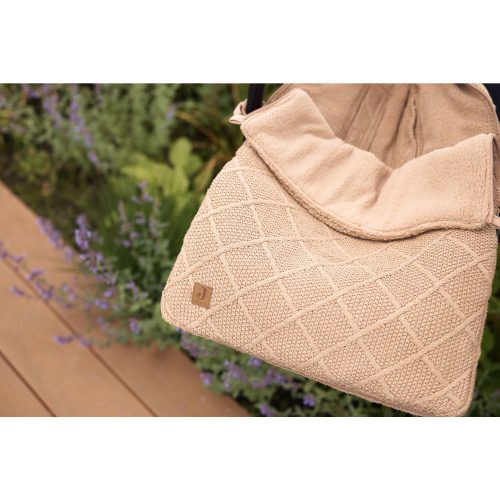 Nid d'Ange 3/5 points Check Knit MARRON Jollein