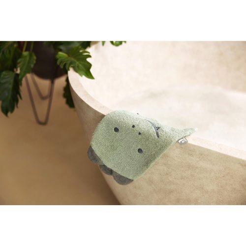 Gant de Toilette Éponge Croco VERT Jollein