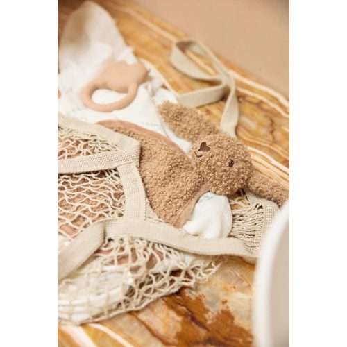 Attache Sucette Bunny Riverside MARRON Jollein