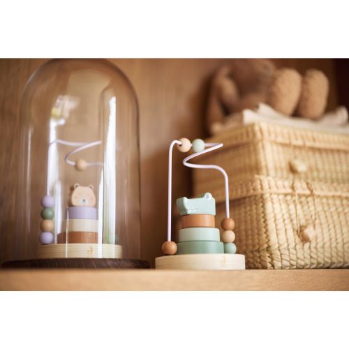 Tour d'empilage à Spirale Jungle Jambo Croco VERT Jollein