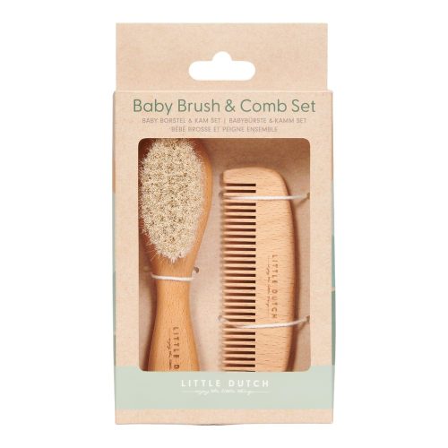 Bébé Brosse et Peigne Ensemble MARRON Little Dutch