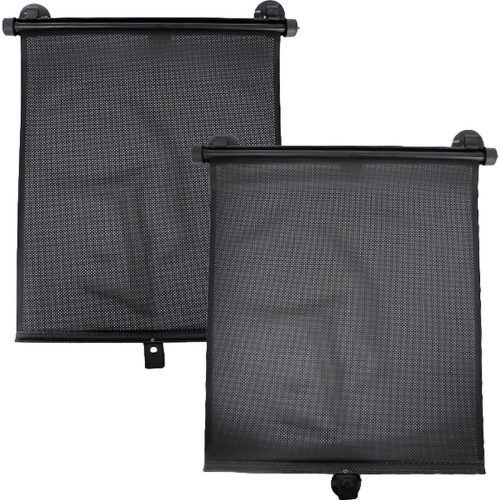 Lot de 2 Pares-soleil rétractable NOIR Ding