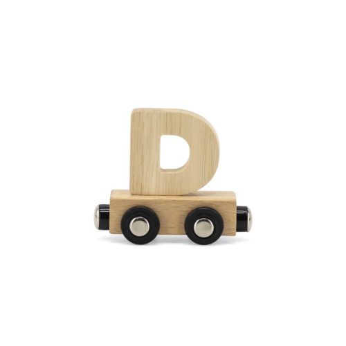 Lettre Train Naturel Lettre D MULTICOLORE Tryco