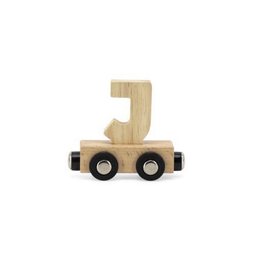 Lettre Train Naturel Lettre J MULTICOLORE Tryco