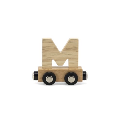 Lettre Train Naturel Lettre M MULTICOLORE Tryco