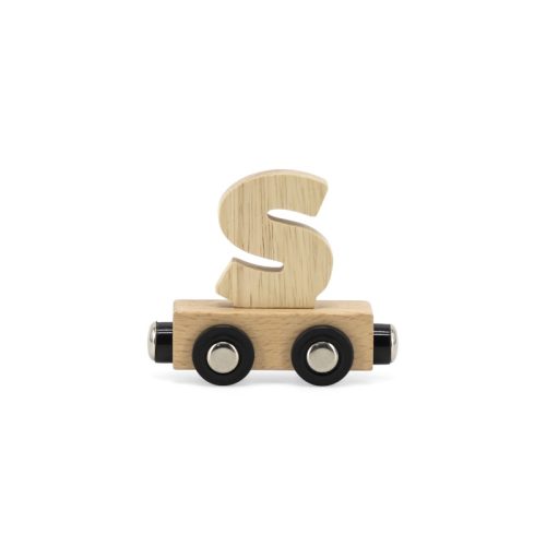 Lettre Train Naturel Lettre S MULTICOLORE Tryco