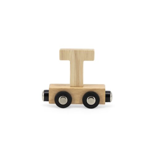 Lettre Train Naturel Lettre T MULTICOLORE Tryco