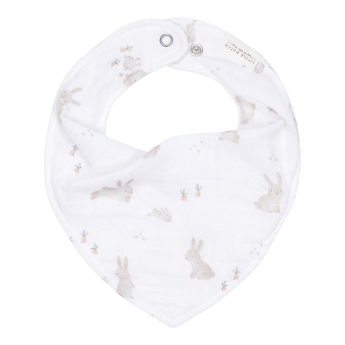Bavoir bandana en gaze de coton BEIGE Little Dutch