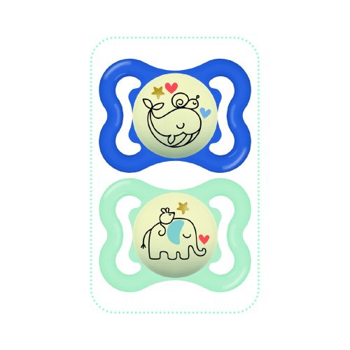 Sucette supreme nuit silicone X 2 MULTICOLORE MAM