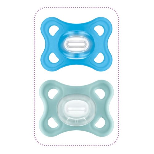 Sucette Comfort silicone et boîte stérilisation BLEU MAM