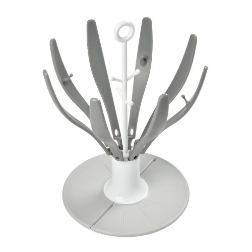 Egoutte-biberons pliable Flower Gris