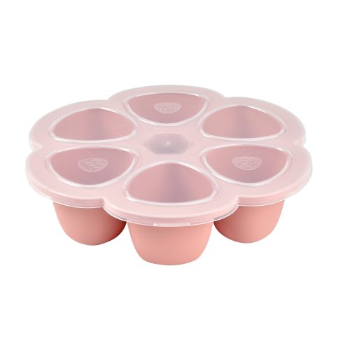 Moule multiportions silicone 6X90ml Vieux Rose