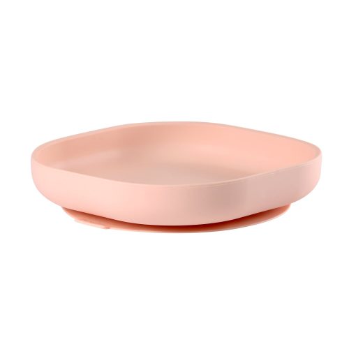 Assiette silicone ventouse Rose clair