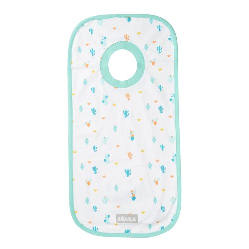 Bavoir en coton Cactus Turquoise