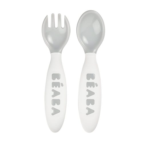 Set de 2 couverts ergonomiques 2ème âge Gris