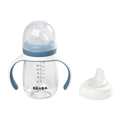 Biberon d'apprentissage 2 en 1 - 210ml Bleu