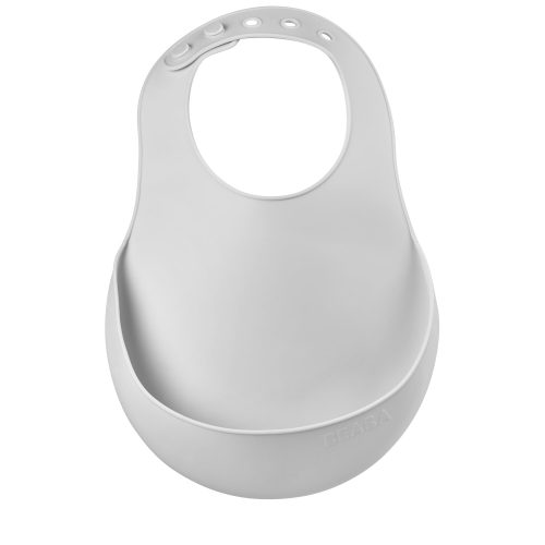 Bavoir silicone Gris clair