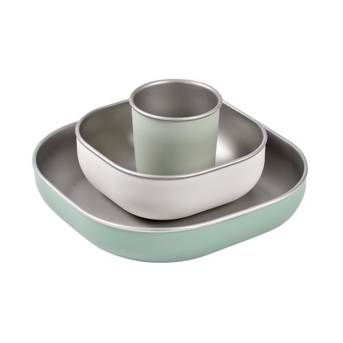 Coffret repas inox Vert sauge