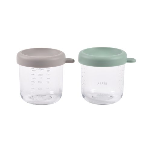 Lot 2 portions verre 250ml Vert sauge/Gazelle