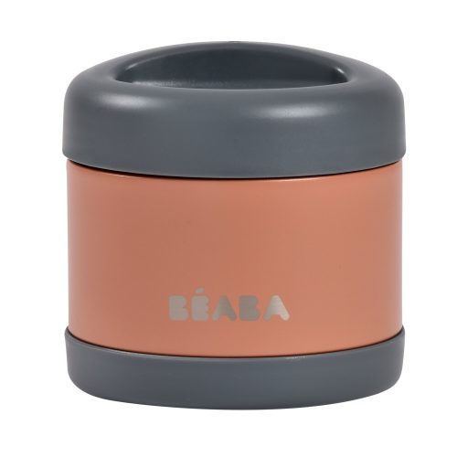 Thermo-portion inox 500ml Gris minéral/Terracotta