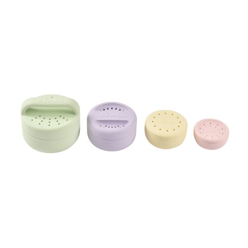 Jouets de bain silicone Menthe au lait multi couleurs