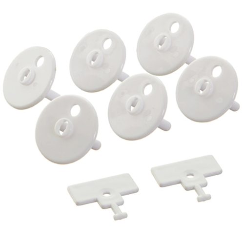 Protège prise avec 2 clés 6 pcs BLANC Dreambaby