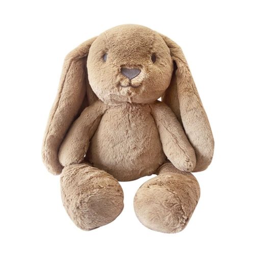 Peluche ultra douce lapin MARRON BB&Co