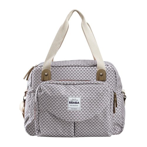 Sac à langer Genève Play print Gris/Corail