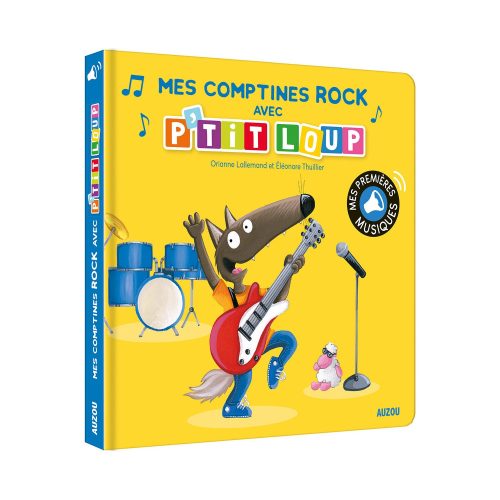 Mes comptines rock avec P'tit Loup MULTICOLORE Auzou