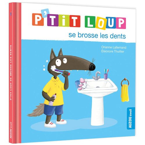 P'tit Loup se brosse les dents MULTICOLORE Auzou