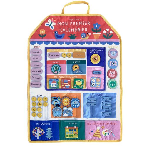 Livre Mon premier calendrier en tissu MULTICOLORE Auzou
