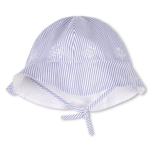 CHLOE Chapeau en coton brodé FILLE 50 Bleu