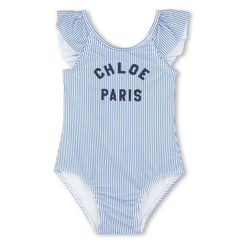 CHLOE Maillot de bain 1 pièce rayé FILLE 18M Bleu