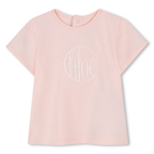 CHLOE T-shirt manches courtes coton FILLE 18M Rose