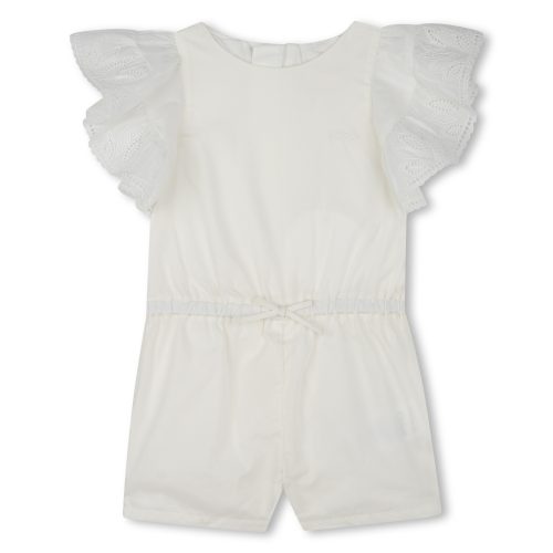 CHLOE Combinaison avec broderies FILLE 18M Blanc