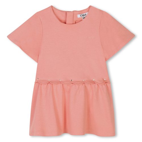 CHLOE Robe évasée avec festons FILLE 18M Rose