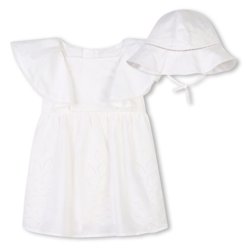 CHLOE Ensemble à broderies ananas FILLE 18M Blanc