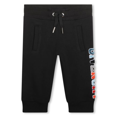 GIVENCHY Pantalon molletonné brodé GARCON 18M Noir