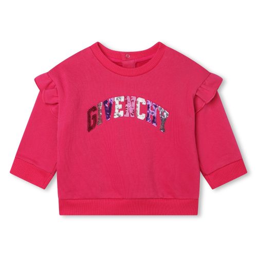 GIVENCHY Sweat-shirt molletonné FILLE 18M Rose