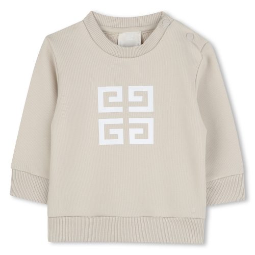GIVENCHY Sweat-shirt en molleton GARCON 18M Beige