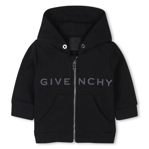 GIVENCHY Cardigan de jogging à capuche GARCON 18M Noir