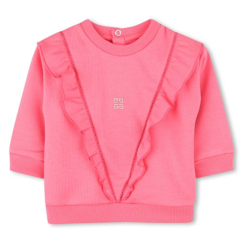 GIVENCHY Sweat-shirt en molleton FILLE 18M Rose