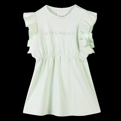 GIVENCHY Robe à taille élastiquée FILLE 9M Vert