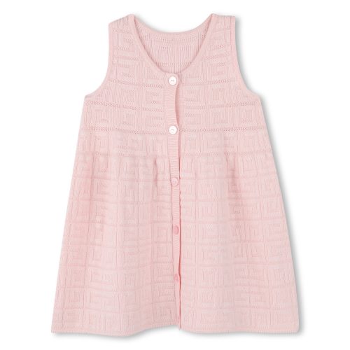 GIVENCHY Robe boutonnée en tricot FILLE 18M Rose