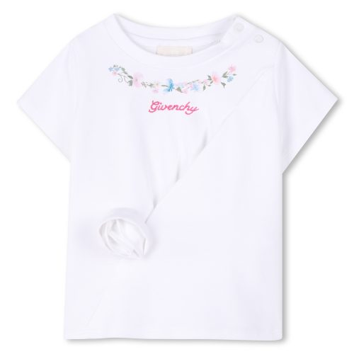 GIVENCHY T-shirt à manches courtes FILLE 18M Blanc