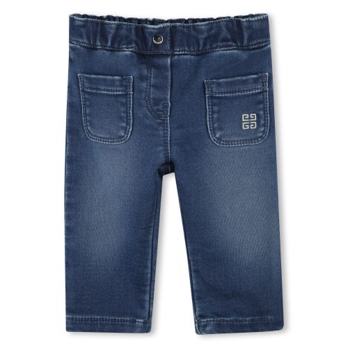 GIVENCHY Pantalon en molleton jean FILLE 18M Bleu