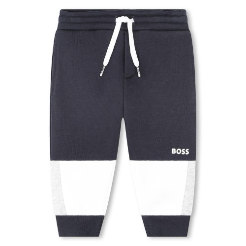 BOSS Pantalon de jogging molletonné GARCON 12M Bleu