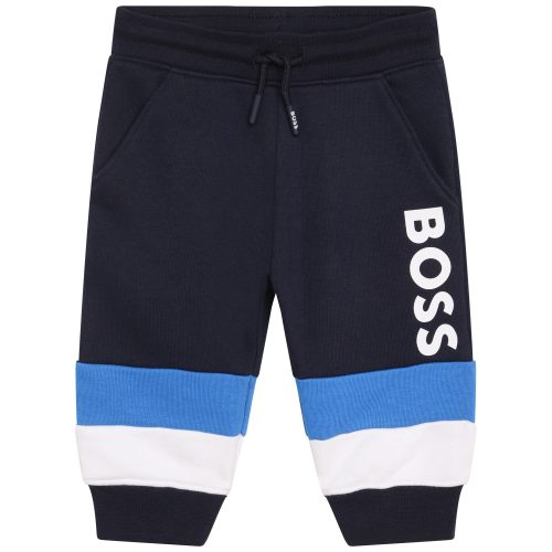 BOSS Pantalon de jogging molletonné GARCON 6M Bleu