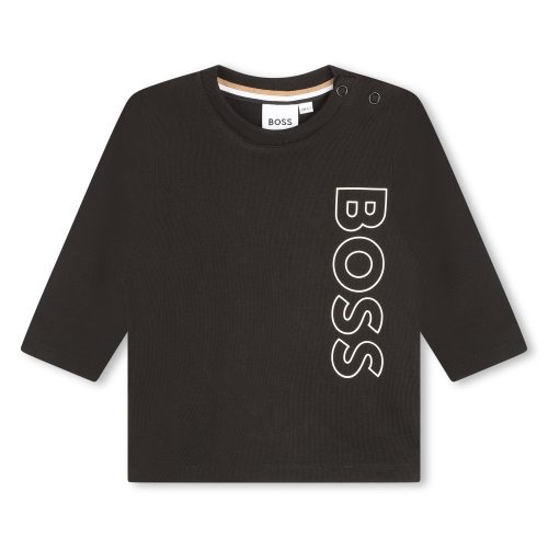 BOSS T-shirt avec sigle GARCON 9M Noir